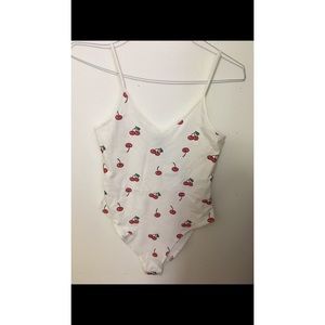 Cherry cami bodysuit
